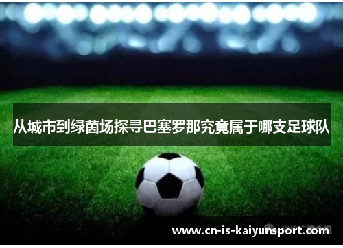 从城市到绿茵场探寻巴塞罗那究竟属于哪支足球队