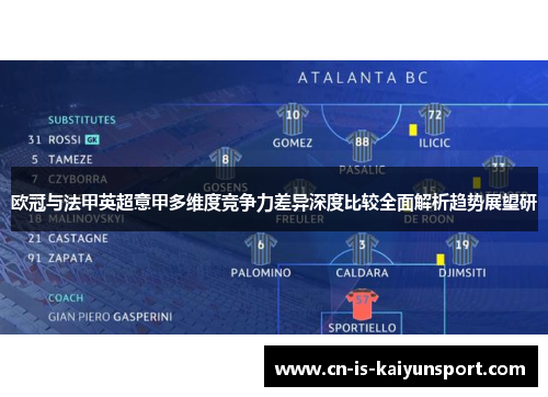 欧冠与法甲英超意甲多维度竞争力差异深度比较全面解析趋势展望研